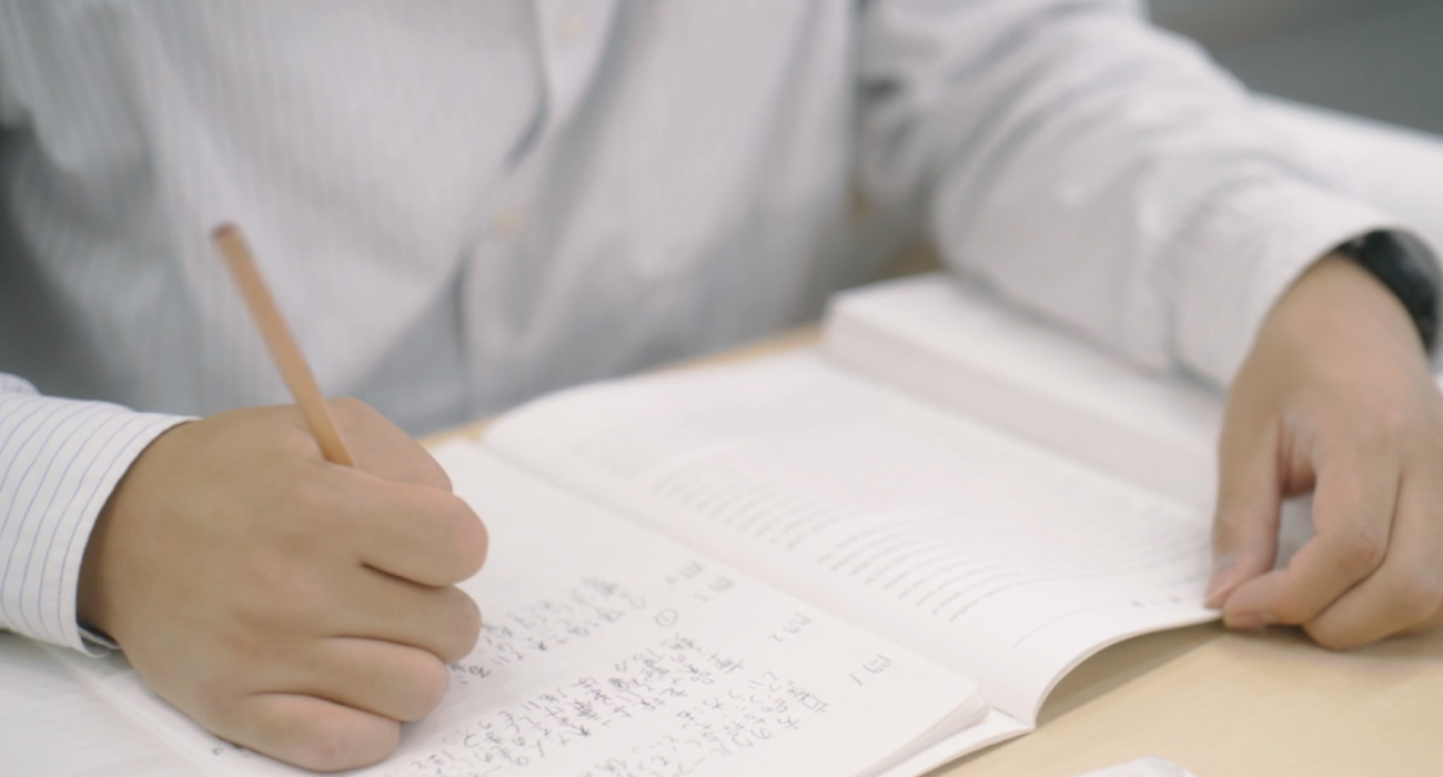 自宅での受験の様子